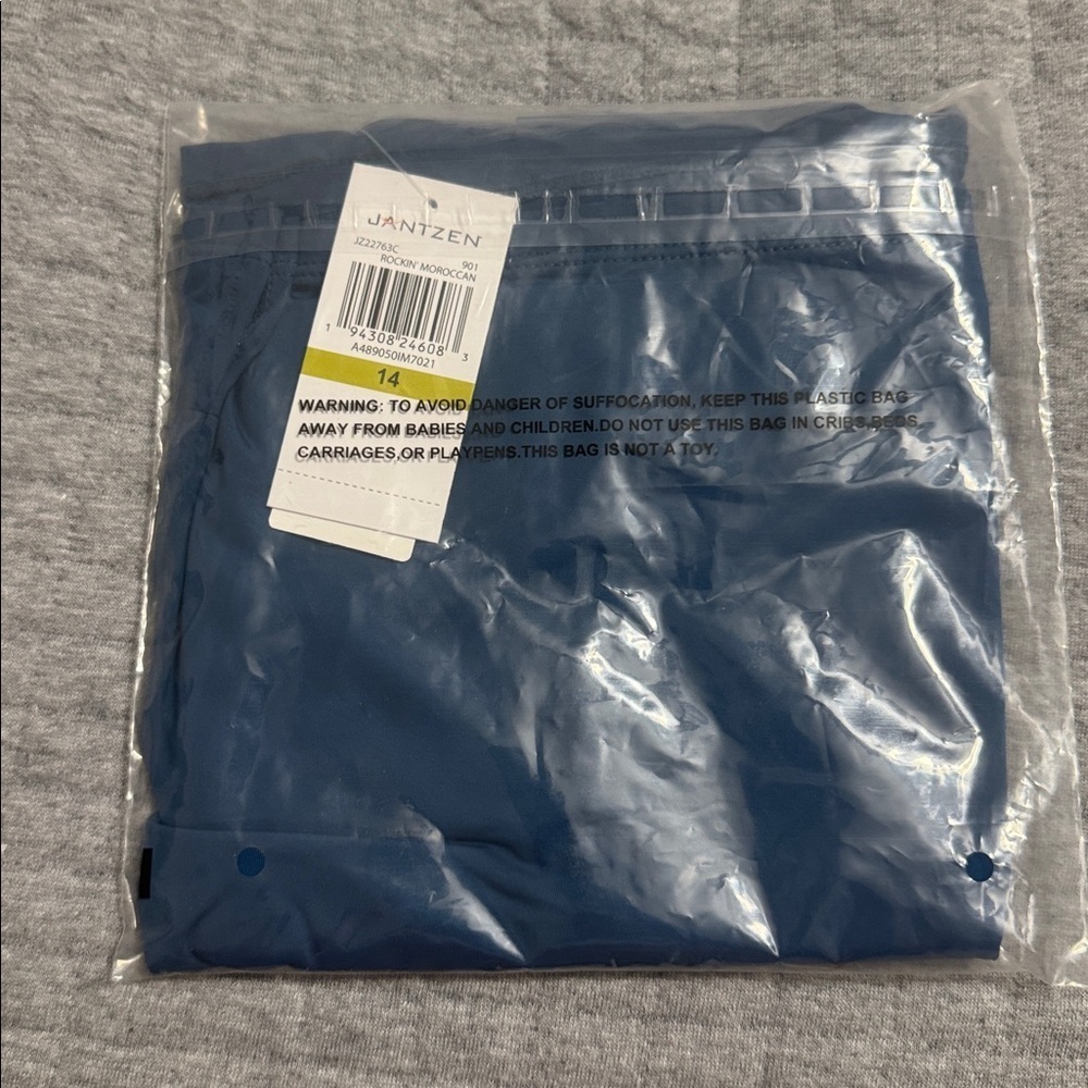 Jantzen Side Slit Swim Overskirt Rockin’ Moroccan Blue - Picture 5 of 5